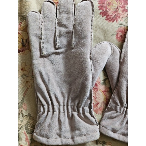 MENS Vintage Tan Suede Thinsulate Gloves WPL 8931 Sz Medium - Picture 2 of 8